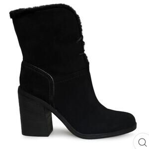 Ugg Jerene Boot Black Size 7.5 Original Dustbag